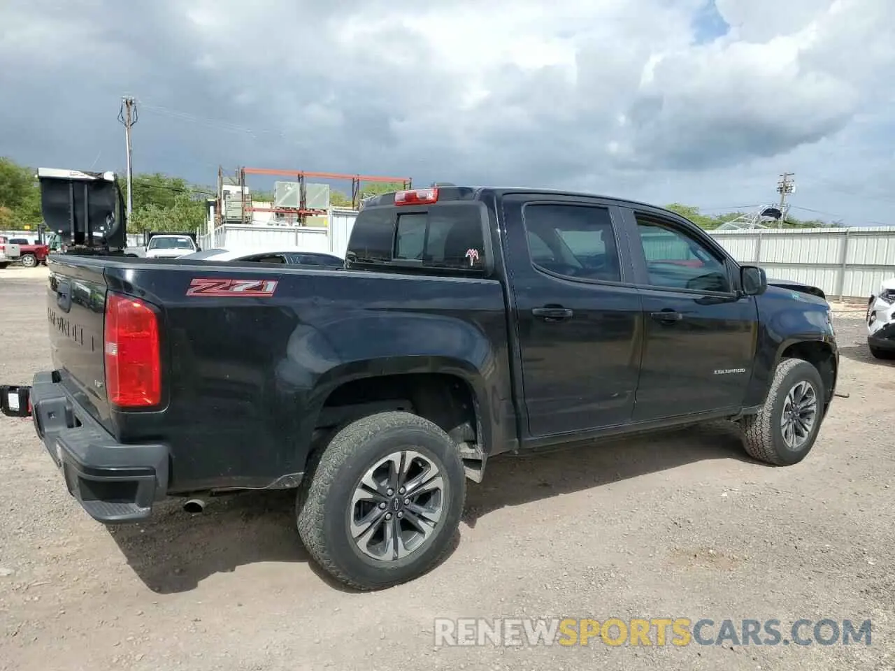 3 Photograph of a damaged car 1GCGSDEN2M1280928 CHEVROLET COLORADO 2021