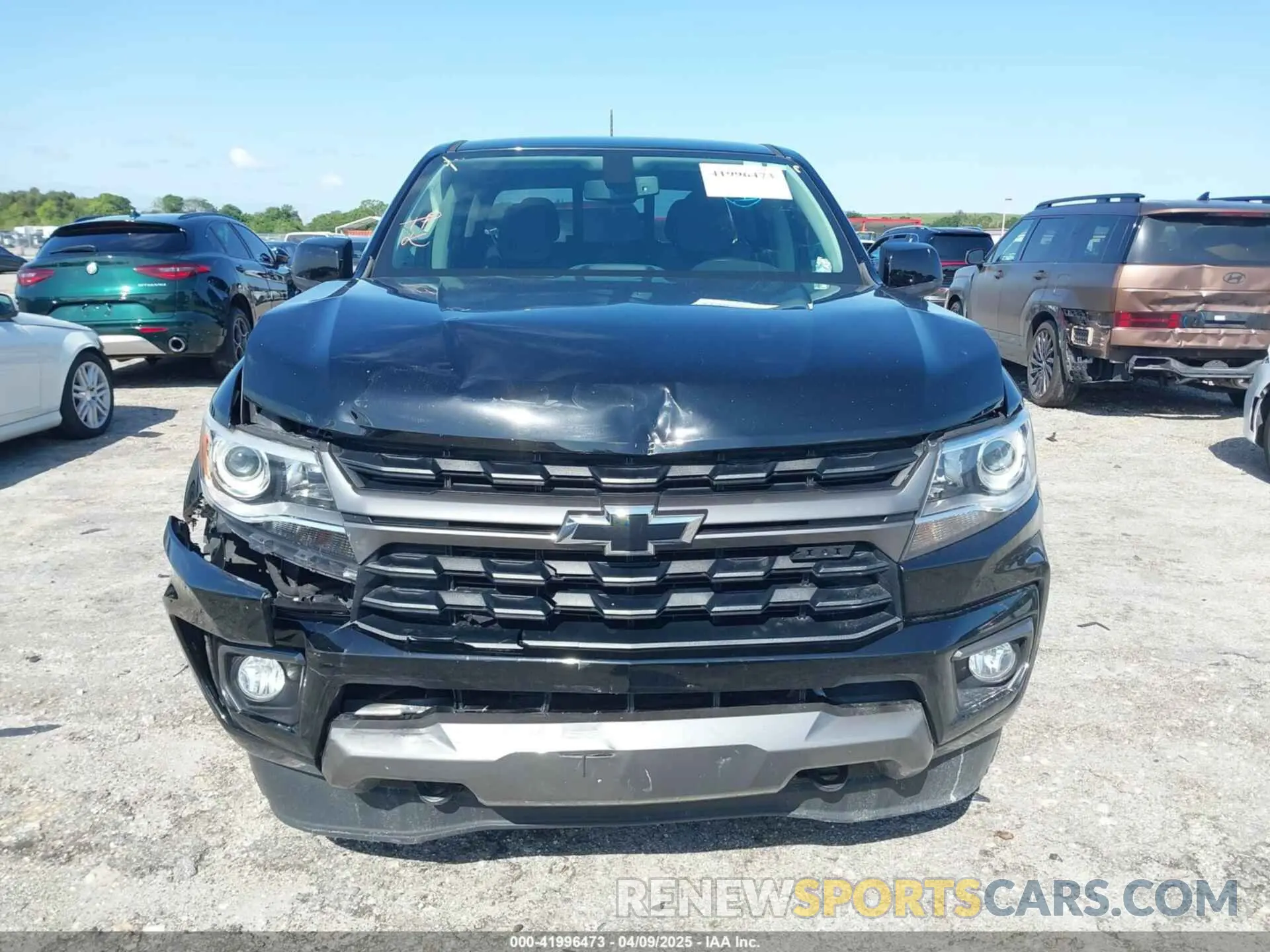 6 Photograph of a damaged car 1GCGSDEN3M1132058 CHEVROLET COLORADO 2021