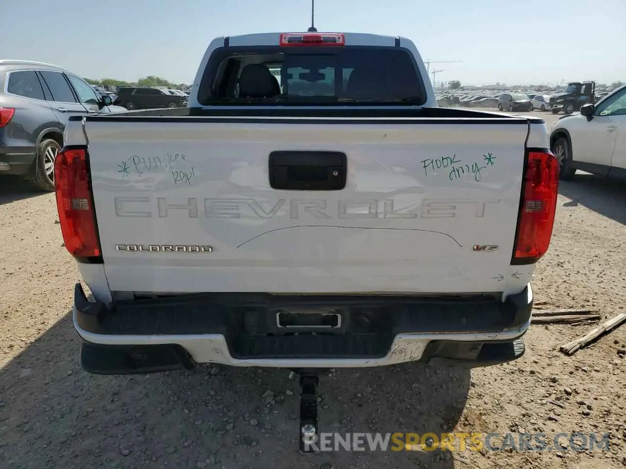 6 Photograph of a damaged car 1GCGSDEN4M1104141 CHEVROLET COLORADO 2021