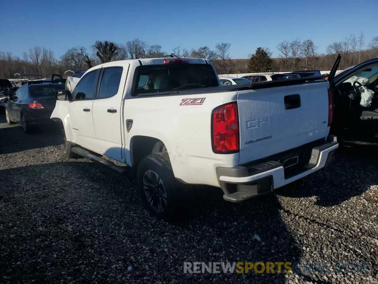 2 Photograph of a damaged car 1GCGSDEN8M1298995 CHEVROLET COLORADO 2021