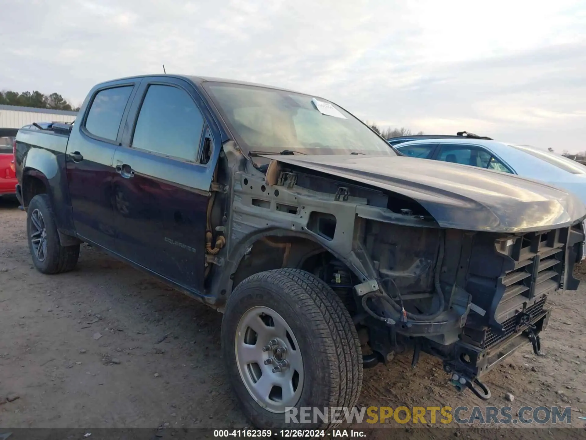 1 Photograph of a damaged car 1GCGTBEN0M1143701 CHEVROLET COLORADO 2021
