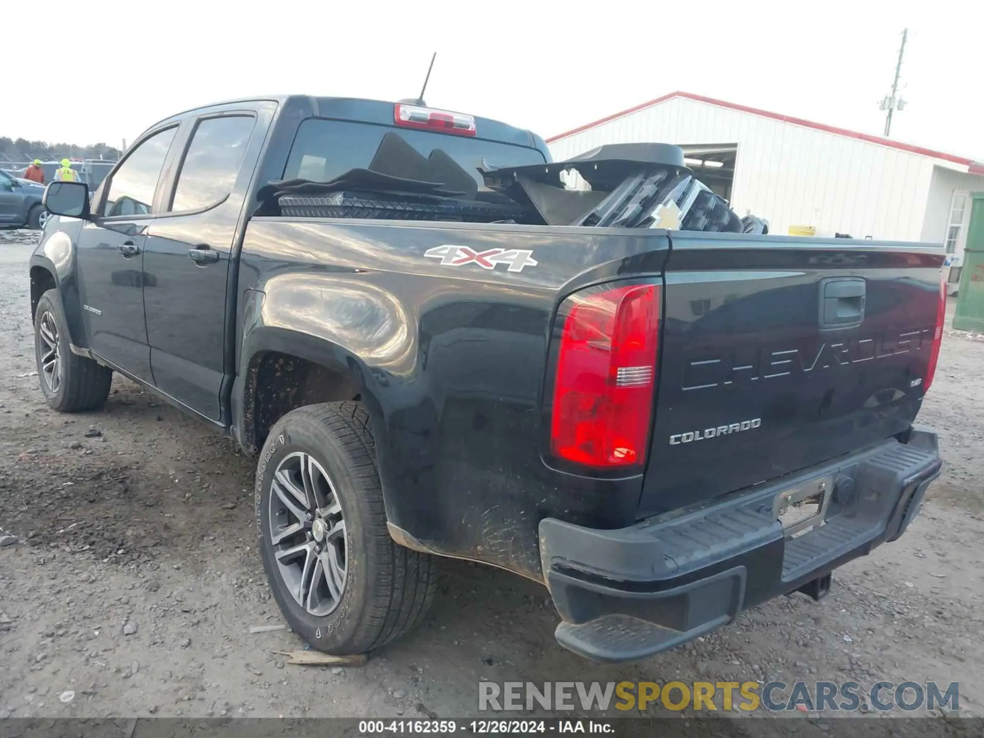 3 Photograph of a damaged car 1GCGTBEN0M1143701 CHEVROLET COLORADO 2021