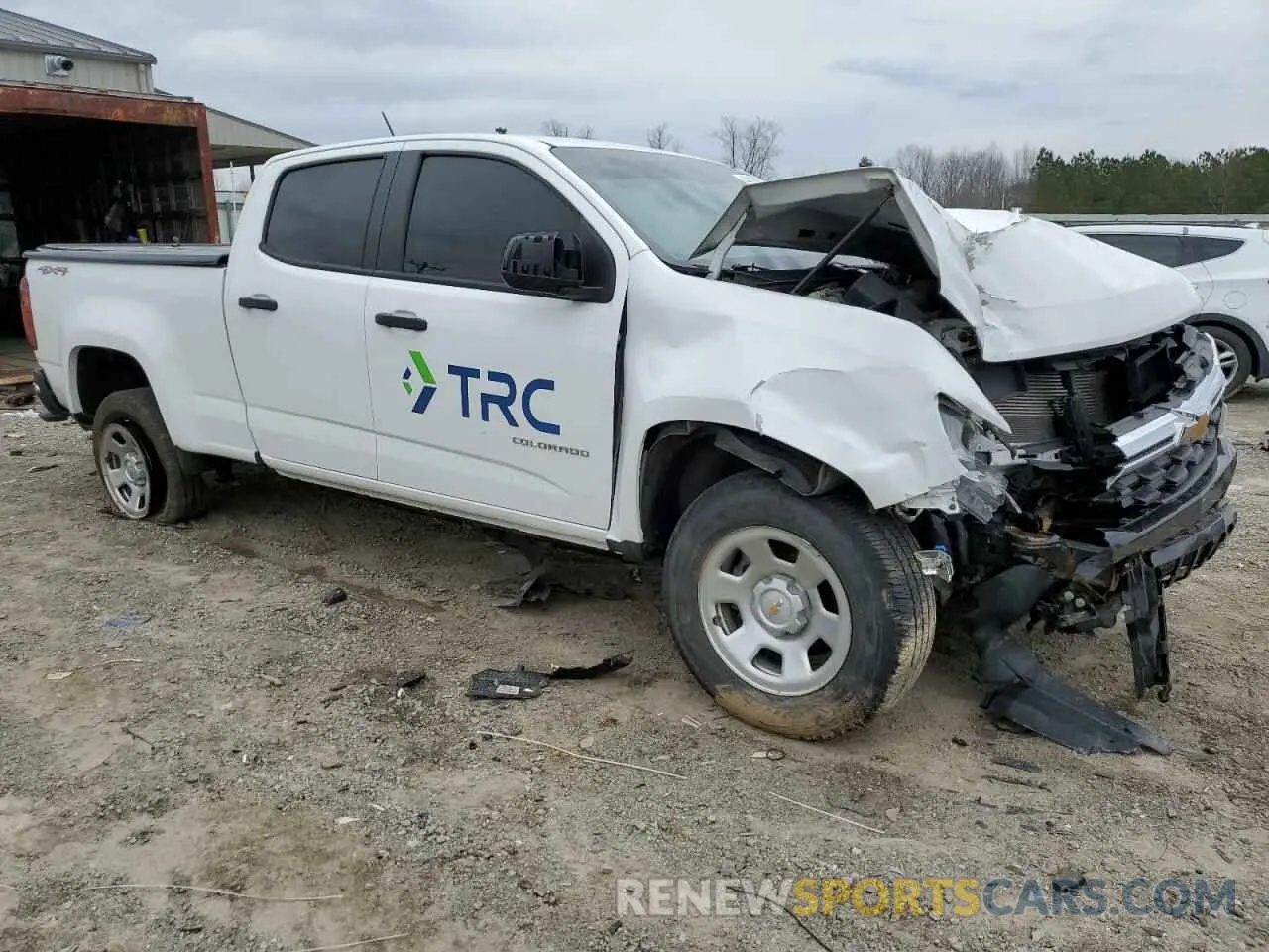 4 Photograph of a damaged car 1GCGTBEN5M1234902 CHEVROLET COLORADO 2021