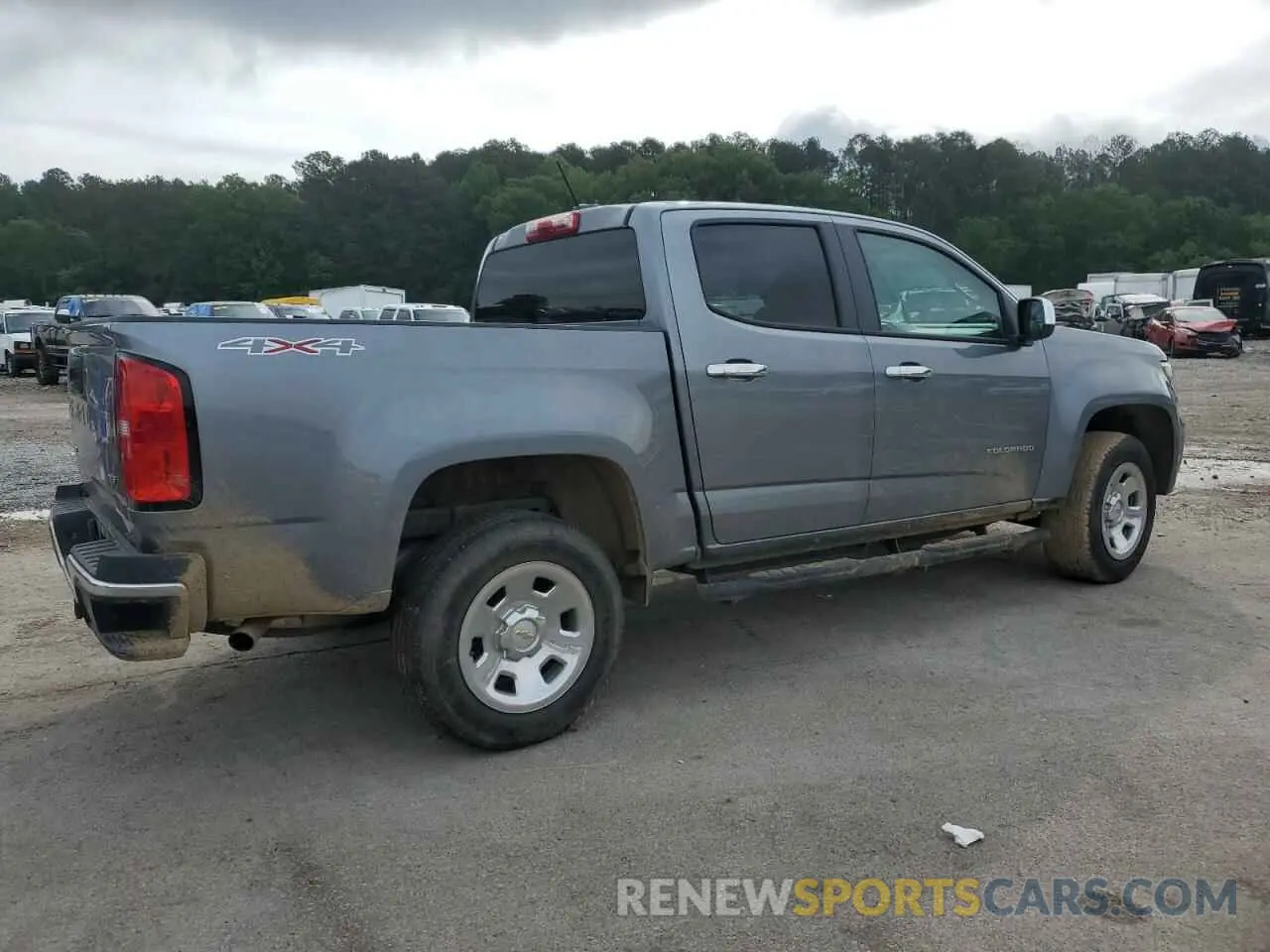 3 Photograph of a damaged car 1GCGTBEN5M1286000 CHEVROLET COLORADO 2021