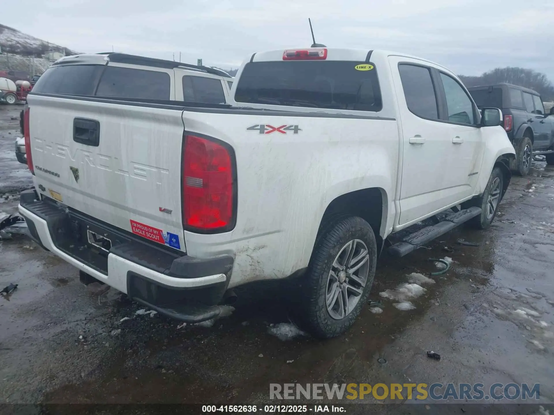 4 Photograph of a damaged car 1GCGTBEN5M1291133 CHEVROLET COLORADO 2021