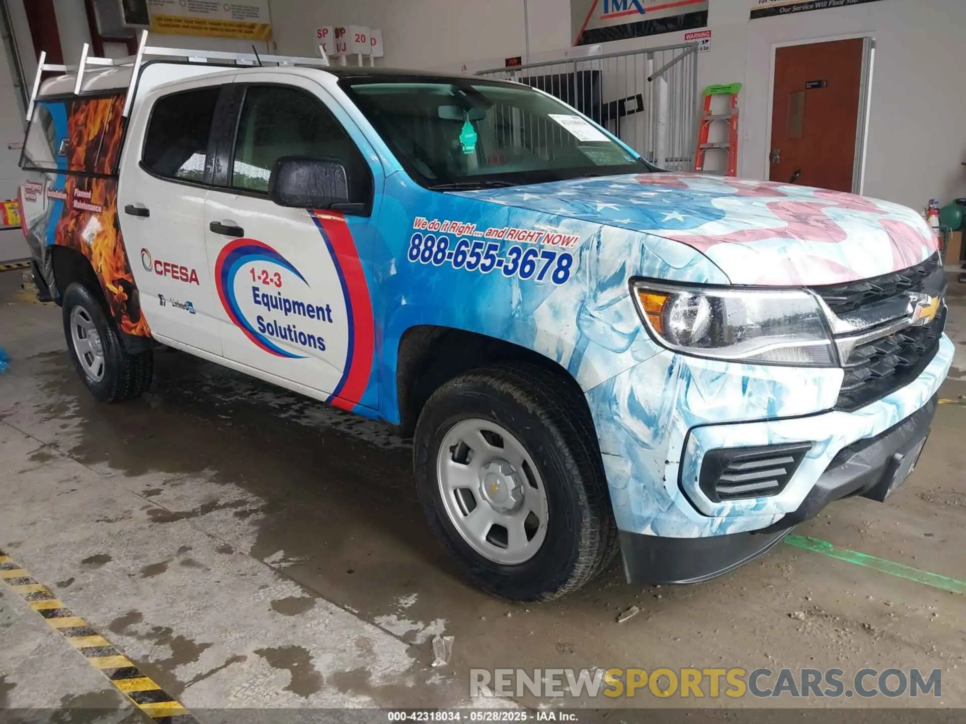 1 Photograph of a damaged car 1GCGTBEN8M1293135 CHEVROLET COLORADO 2021