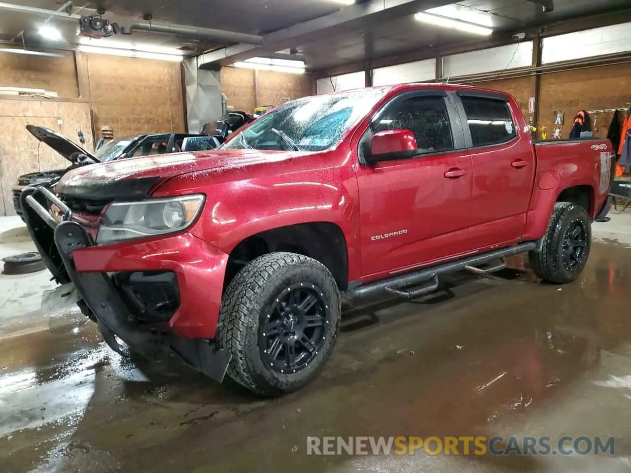 1 Photograph of a damaged car 1GCGTBEN9M1142692 CHEVROLET COLORADO 2021