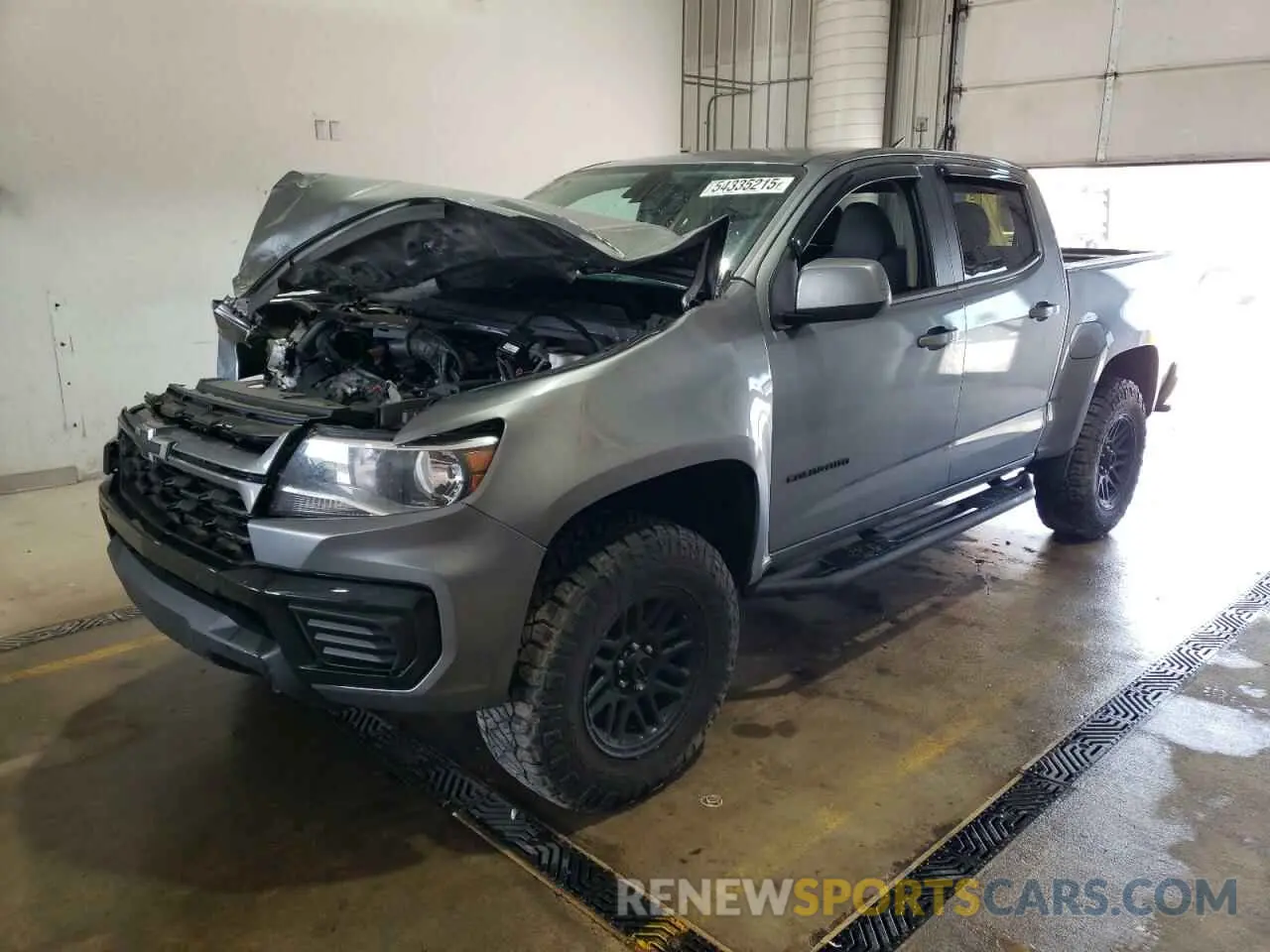 1 Photograph of a damaged car 1GCGTBENXM1121222 CHEVROLET COLORADO 2021