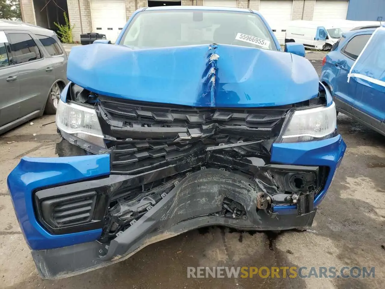 5 Photograph of a damaged car 1GCGTBENXM1138215 CHEVROLET COLORADO 2021