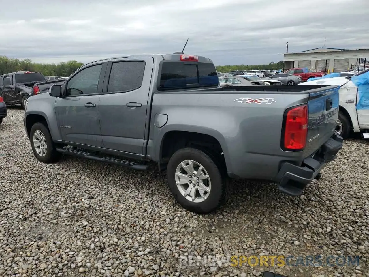 2 Photograph of a damaged car 1GCGTCEN0M1297640 CHEVROLET COLORADO 2021