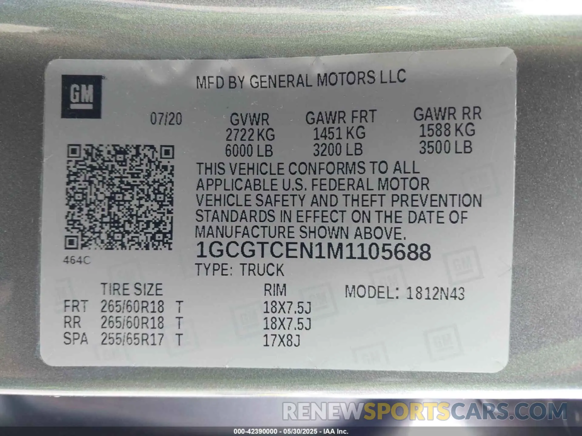 9 Photograph of a damaged car 1GCGTCEN1M1105688 CHEVROLET COLORADO 2021