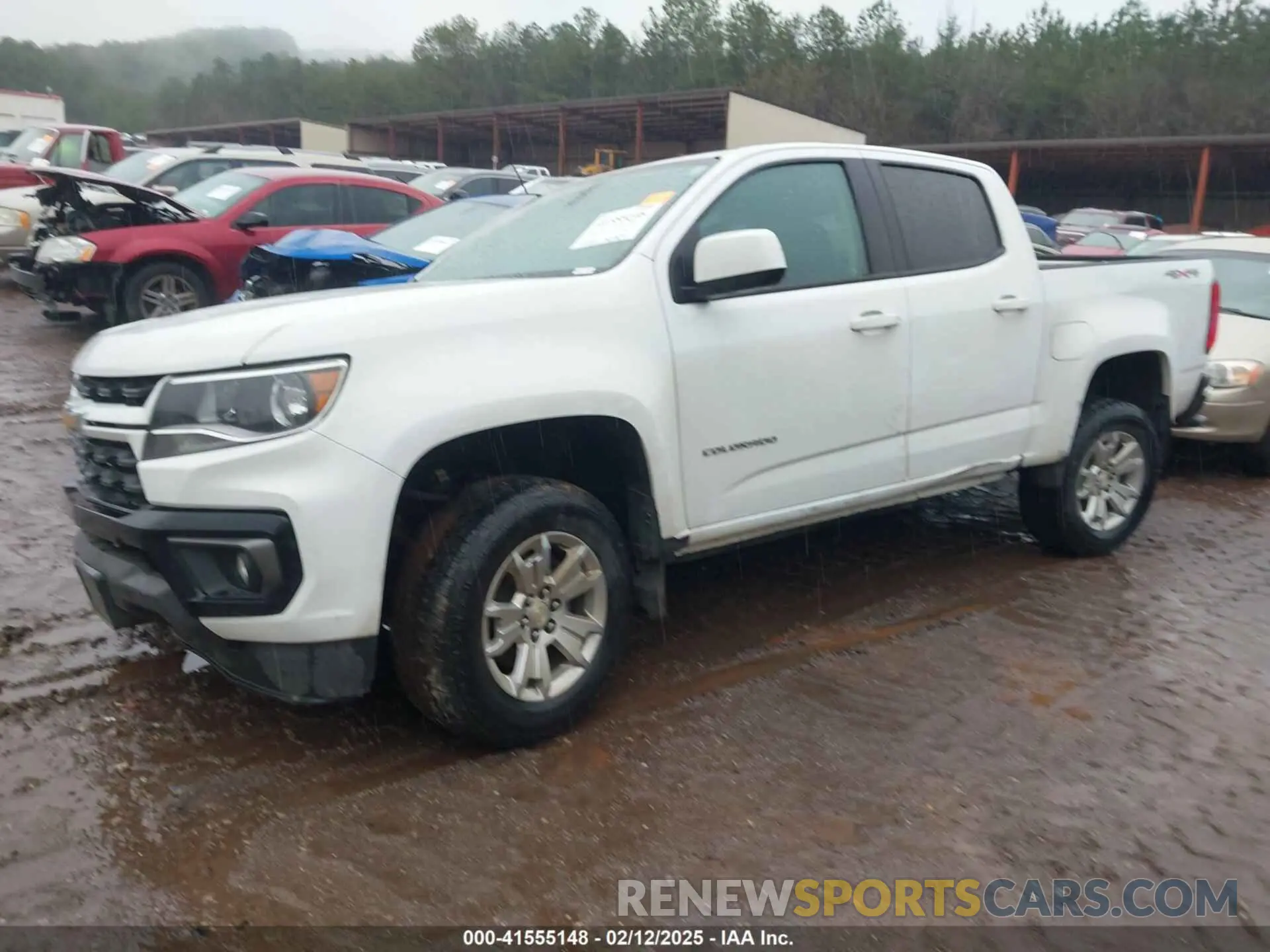 2 Photograph of a damaged car 1GCGTCEN1M1244106 CHEVROLET COLORADO 2021