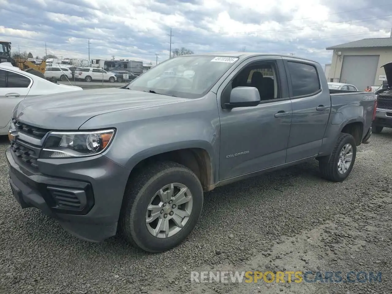1 Photograph of a damaged car 1GCGTCEN2M1209428 CHEVROLET COLORADO 2021