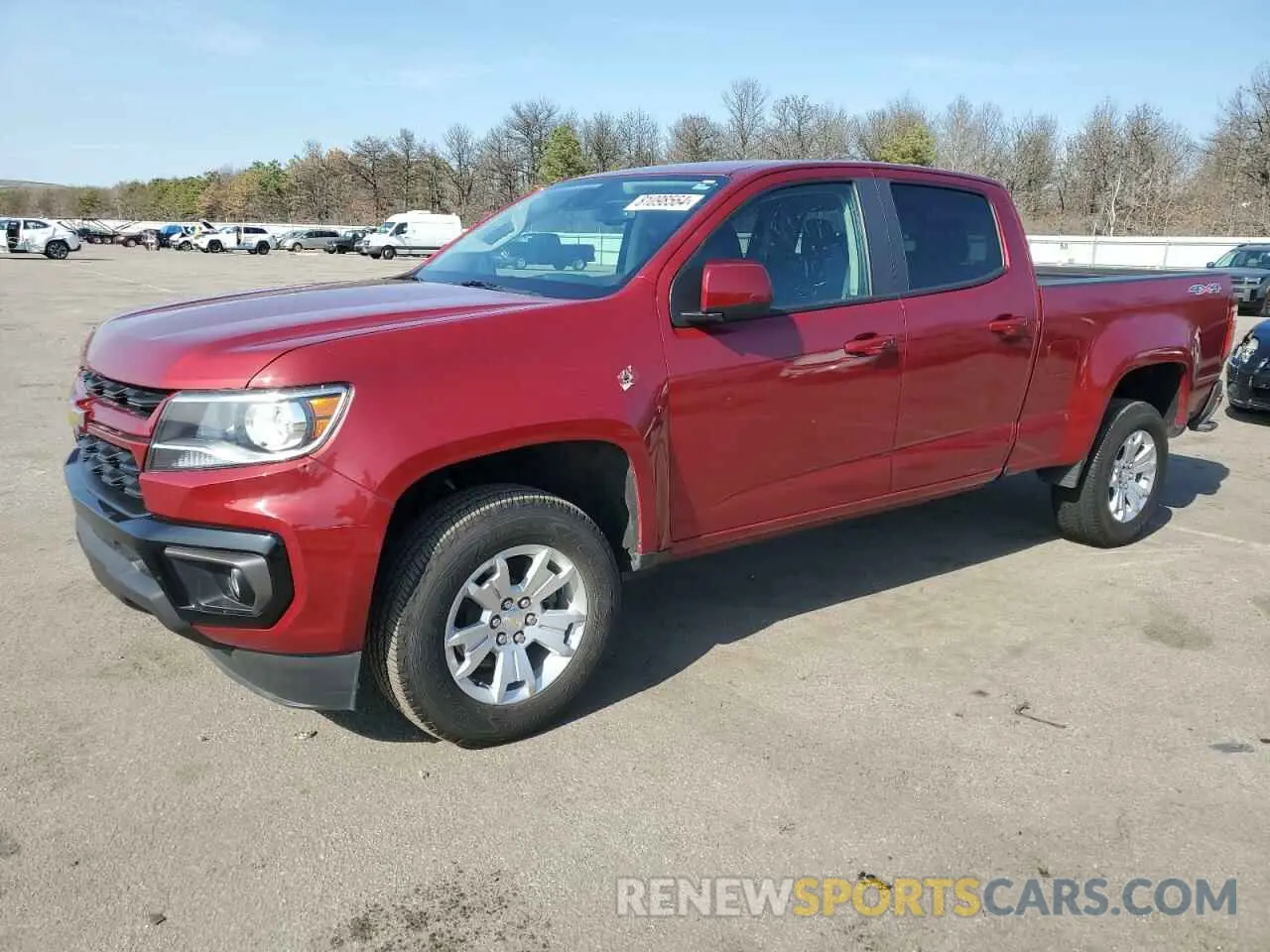 1 Photograph of a damaged car 1GCGTCEN5M1291073 CHEVROLET COLORADO 2021