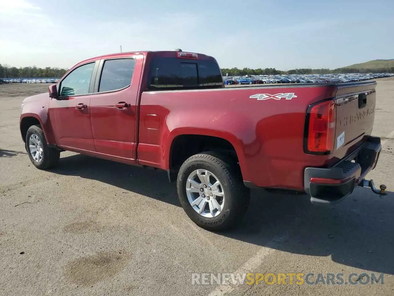 2 Photograph of a damaged car 1GCGTCEN5M1291073 CHEVROLET COLORADO 2021