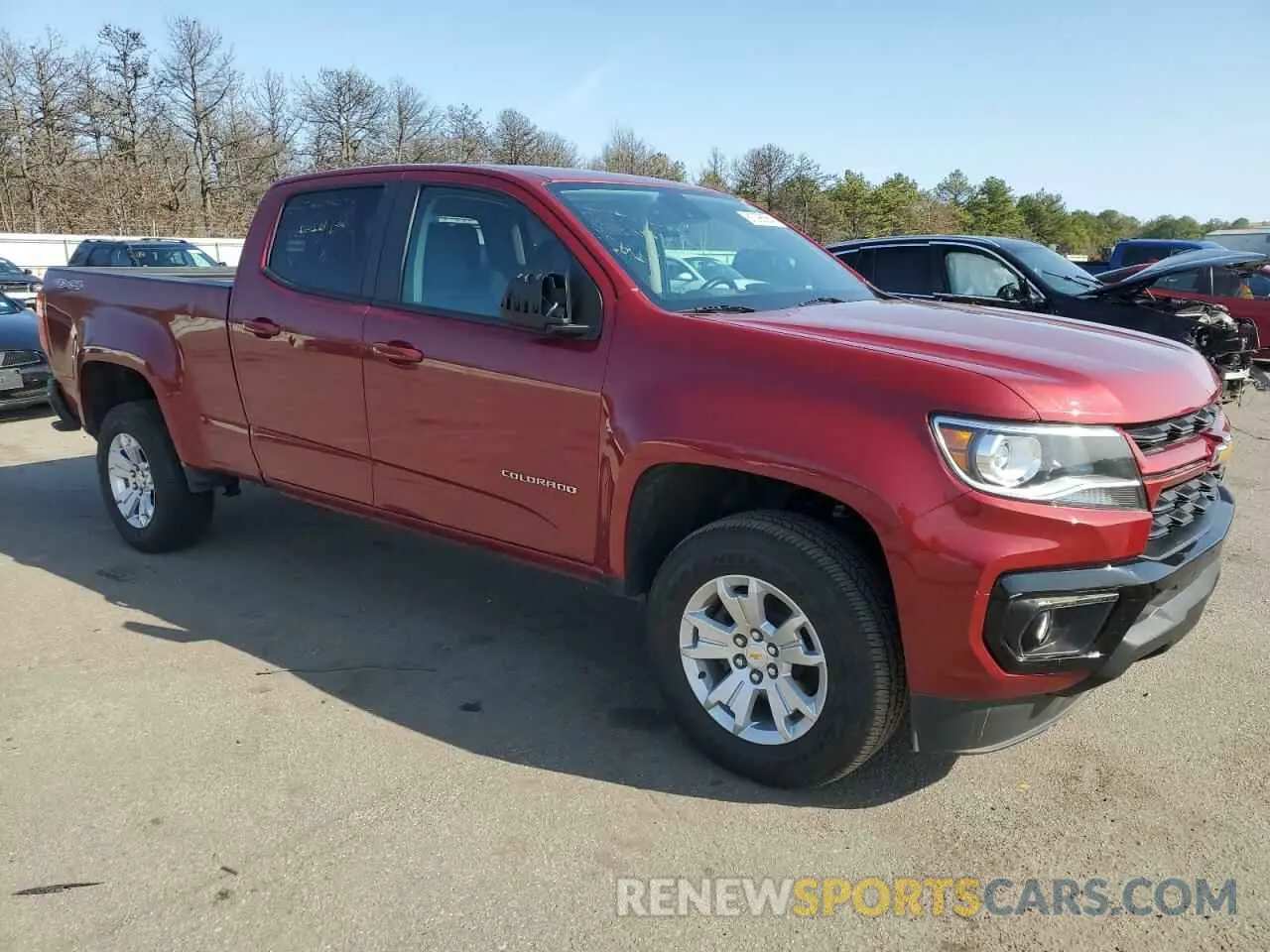 4 Photograph of a damaged car 1GCGTCEN5M1291073 CHEVROLET COLORADO 2021