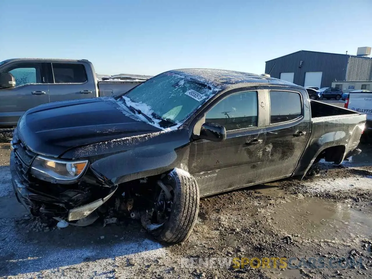 1 Photograph of a damaged car 1GCGTCEN7M1291284 CHEVROLET COLORADO 2021