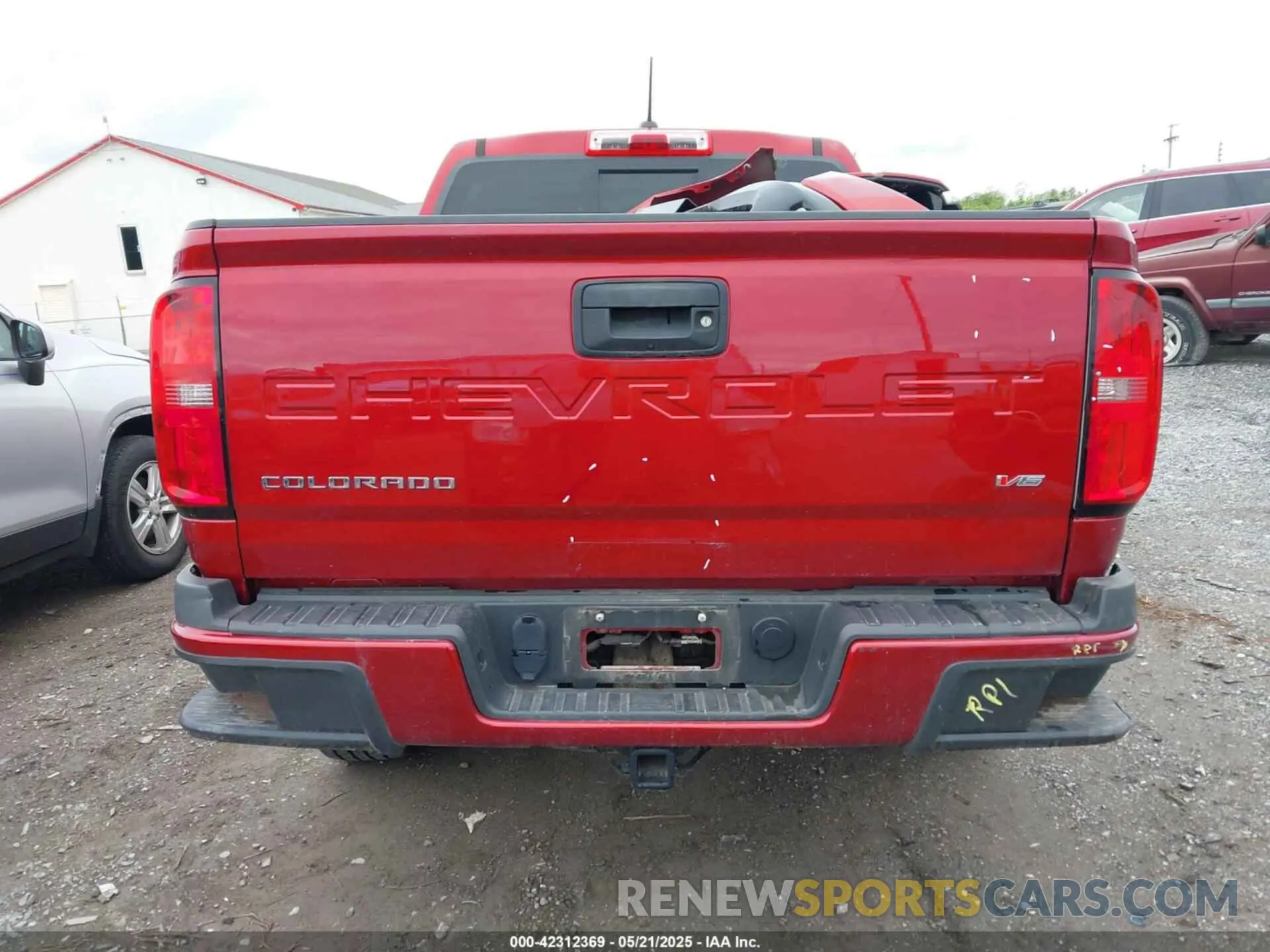 16 Photograph of a damaged car 1GCGTCEN8M1169498 CHEVROLET COLORADO 2021