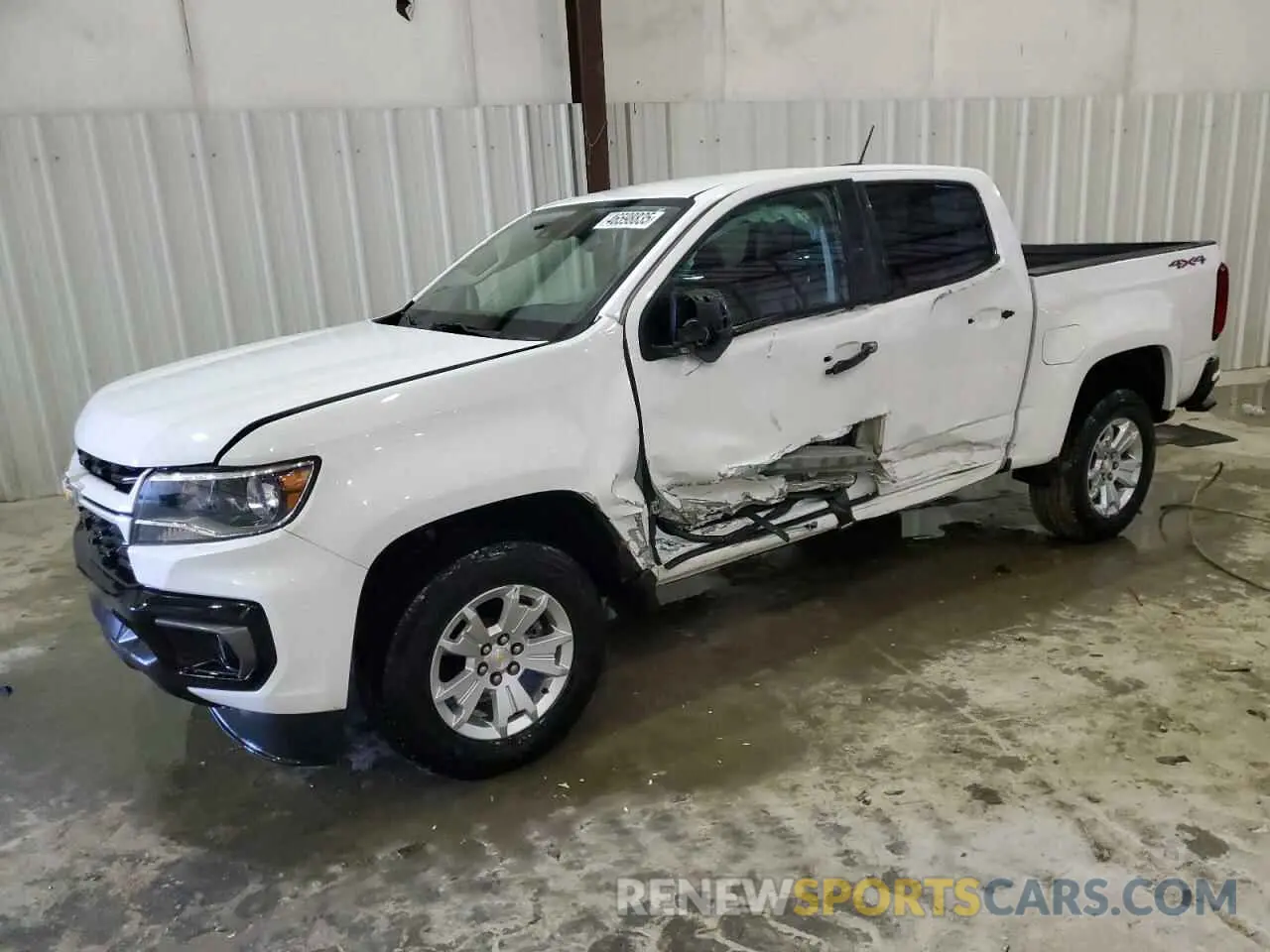1 Photograph of a damaged car 1GCGTCEN9M1297166 CHEVROLET COLORADO 2021