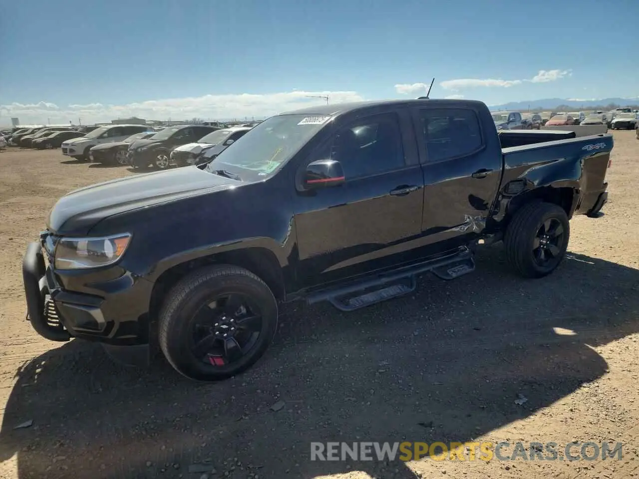 1 Photograph of a damaged car 1GCGTCENXM1271076 CHEVROLET COLORADO 2021
