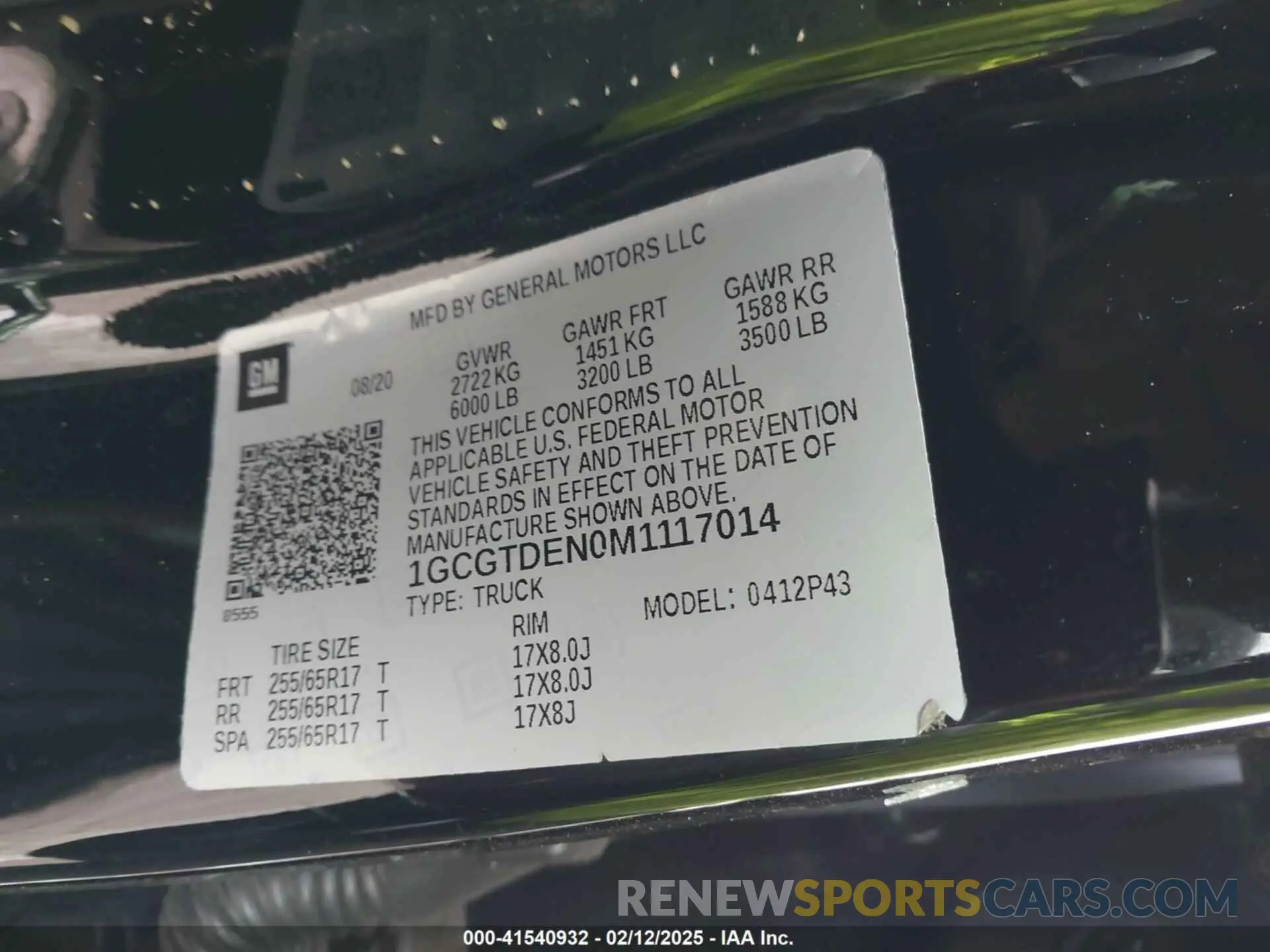 9 Photograph of a damaged car 1GCGTDEN0M1117014 CHEVROLET COLORADO 2021