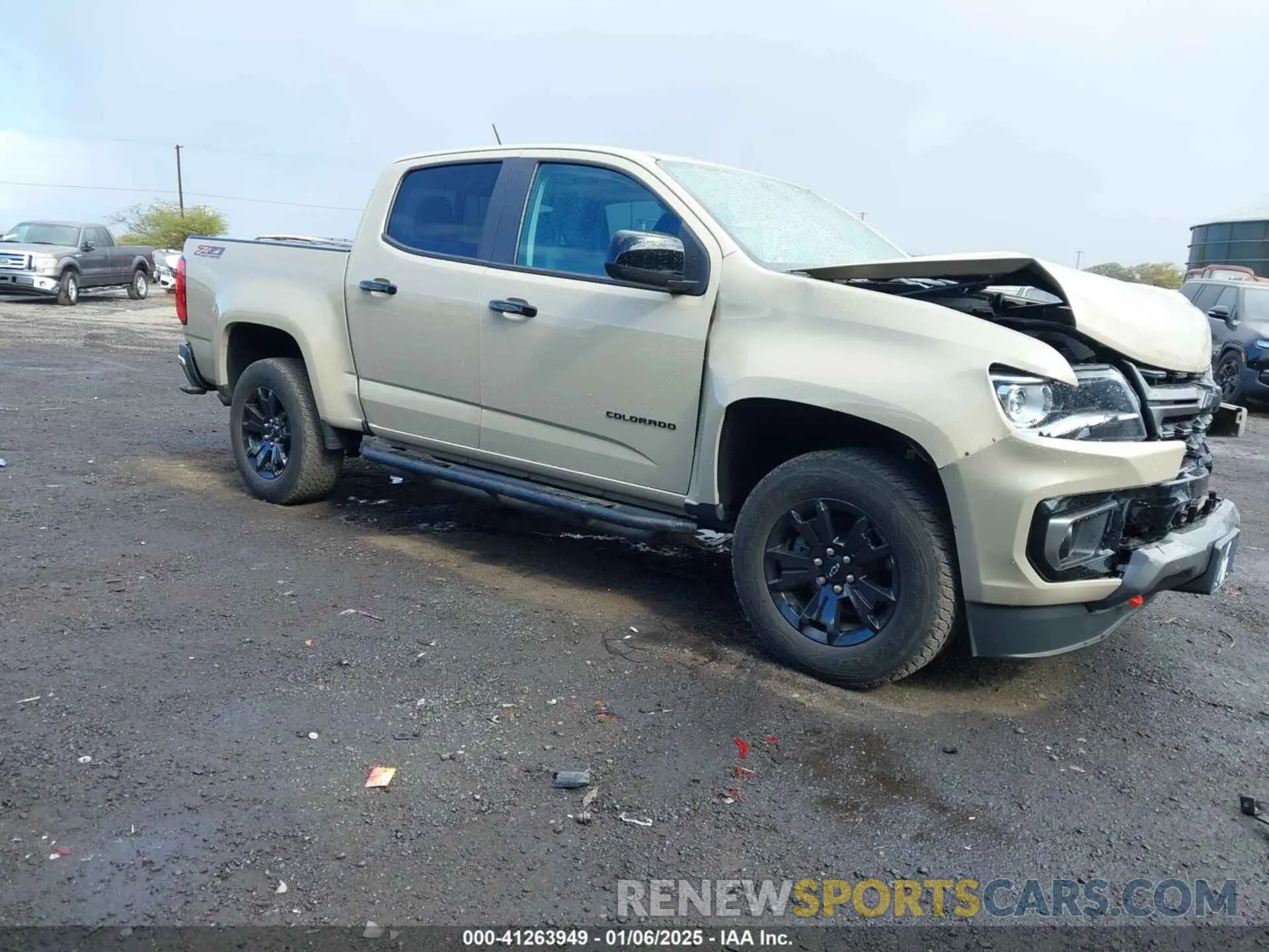 1 Photograph of a damaged car 1GCGTDEN3M1282541 CHEVROLET COLORADO 2021