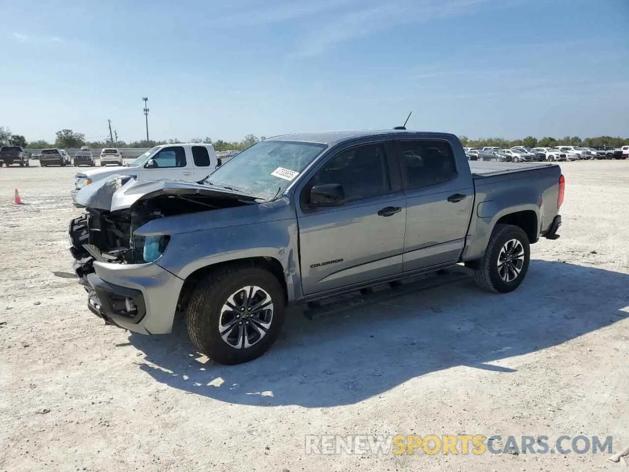 1 Photograph of a damaged car 1GCGTDEN4M1191469 CHEVROLET COLORADO 2021