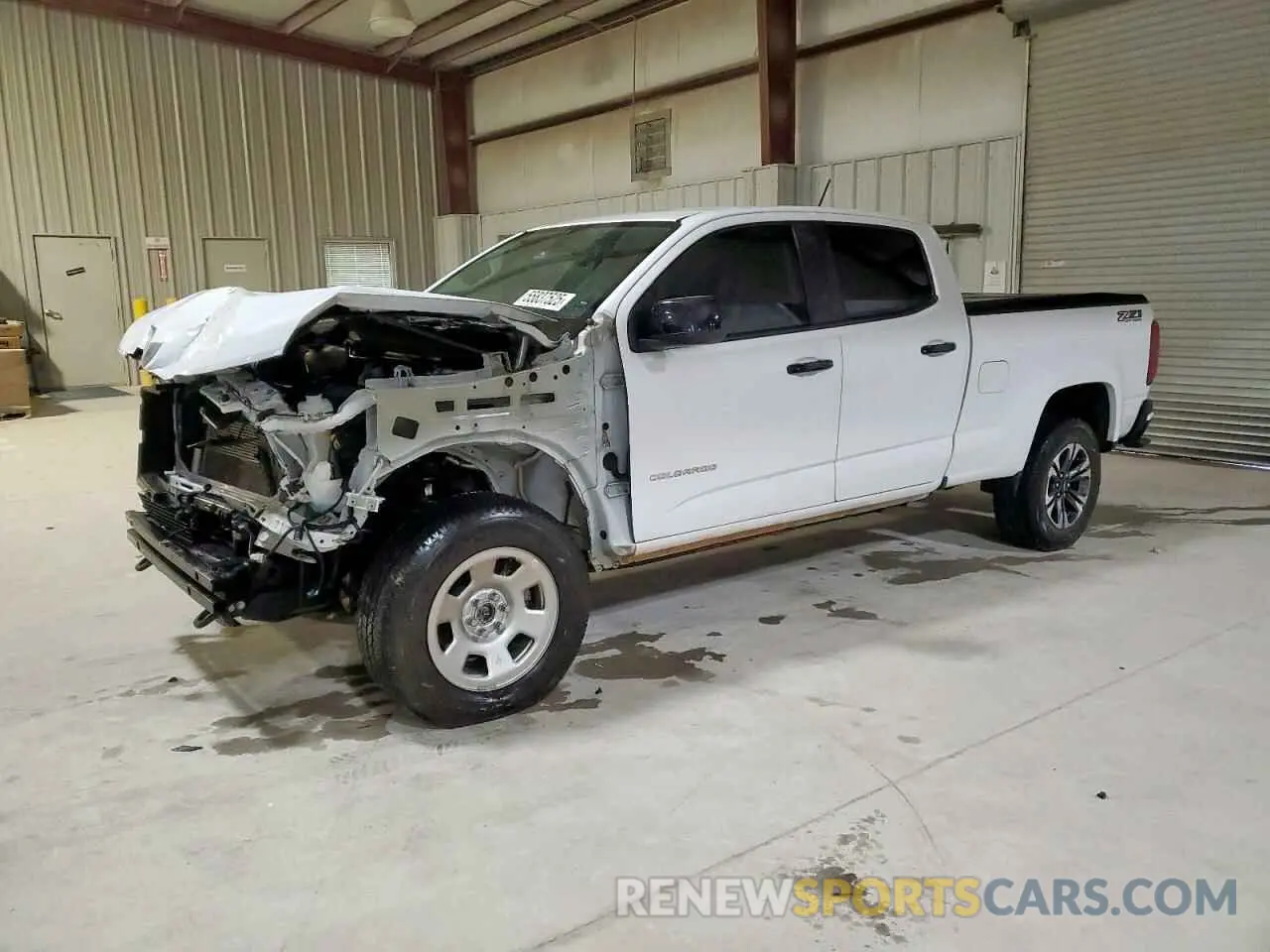 1 Photograph of a damaged car 1GCGTDEN4M1227130 CHEVROLET COLORADO 2021