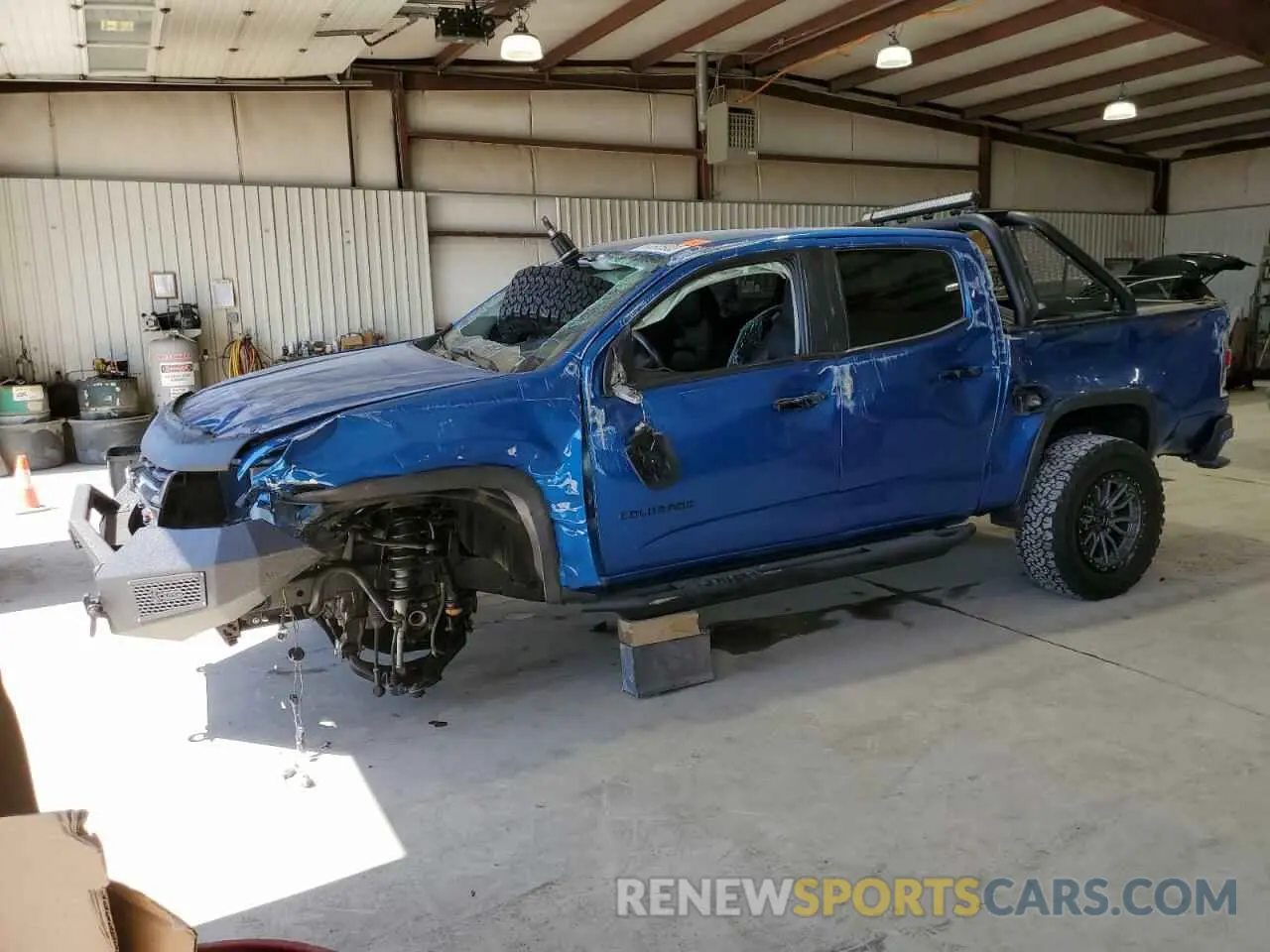 1 Photograph of a damaged car 1GCGTDEN5M1139655 CHEVROLET COLORADO 2021