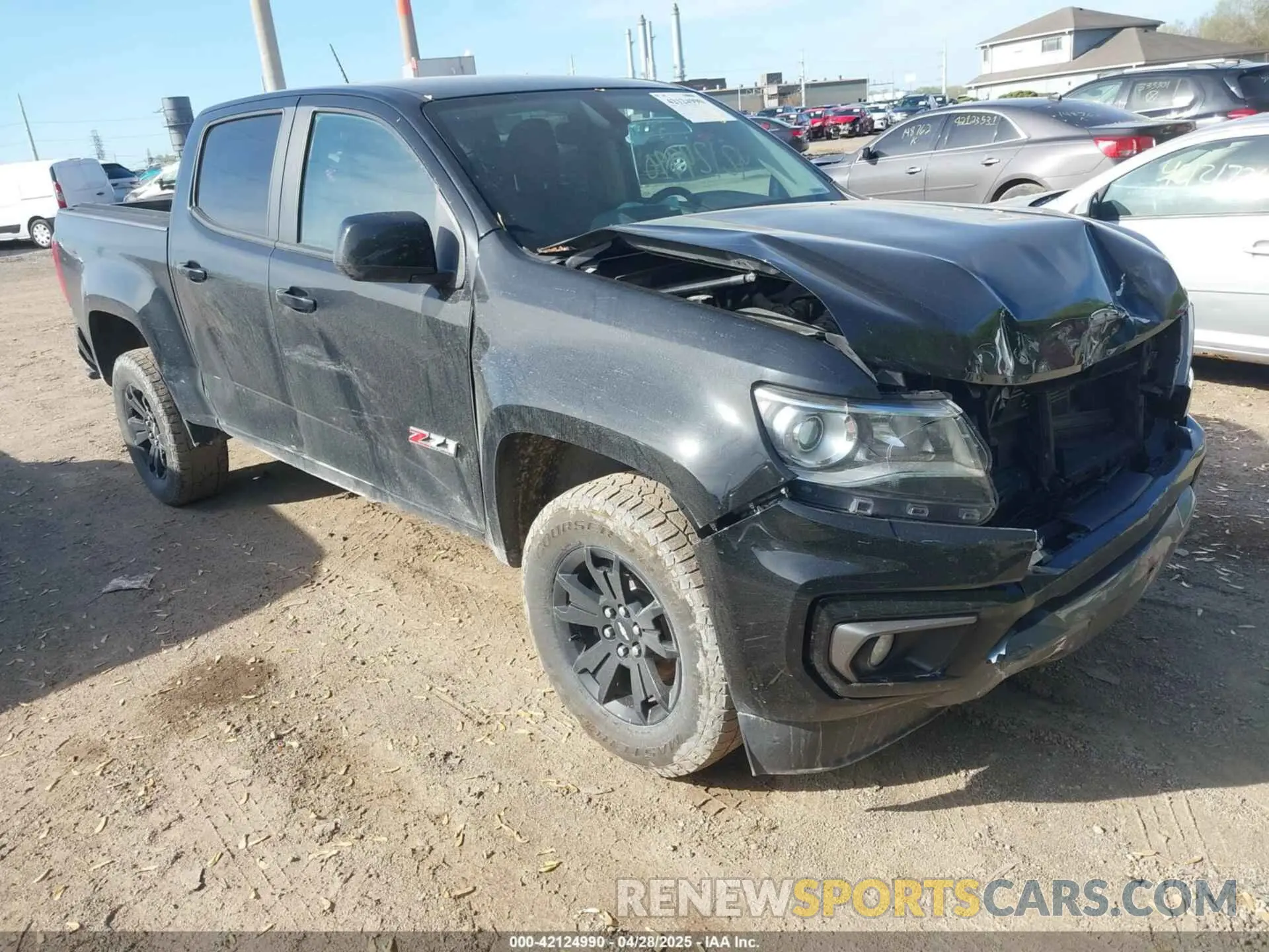 1 Photograph of a damaged car 1GCGTDEN5M1167486 CHEVROLET COLORADO 2021