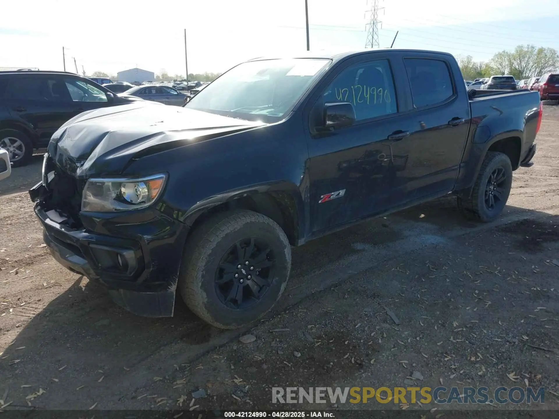 2 Photograph of a damaged car 1GCGTDEN5M1167486 CHEVROLET COLORADO 2021