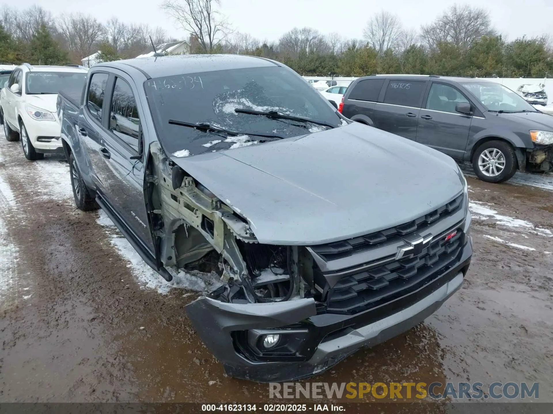 1 Photograph of a damaged car 1GCGTDEN6M1247525 CHEVROLET COLORADO 2021