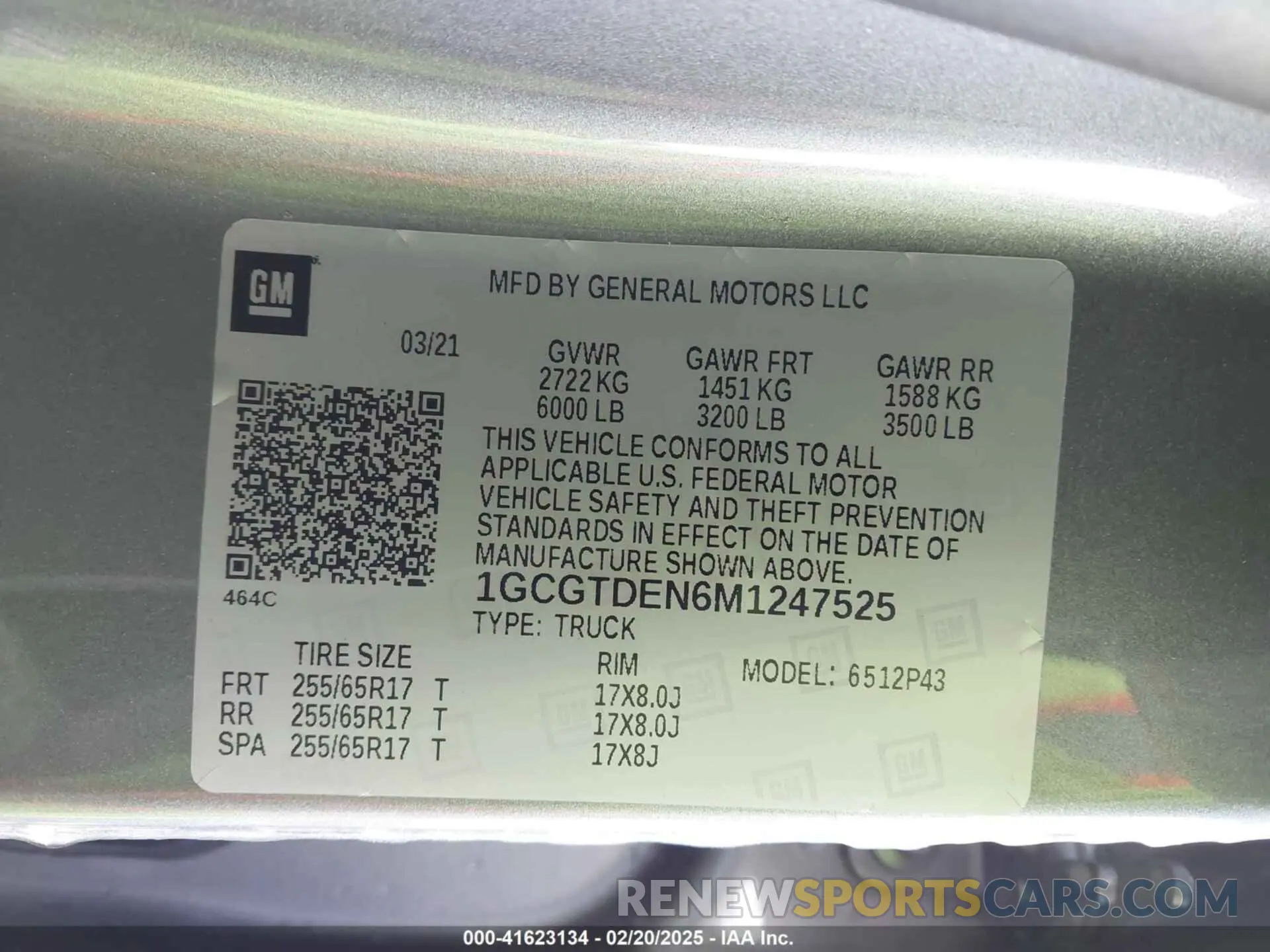 9 Photograph of a damaged car 1GCGTDEN6M1247525 CHEVROLET COLORADO 2021
