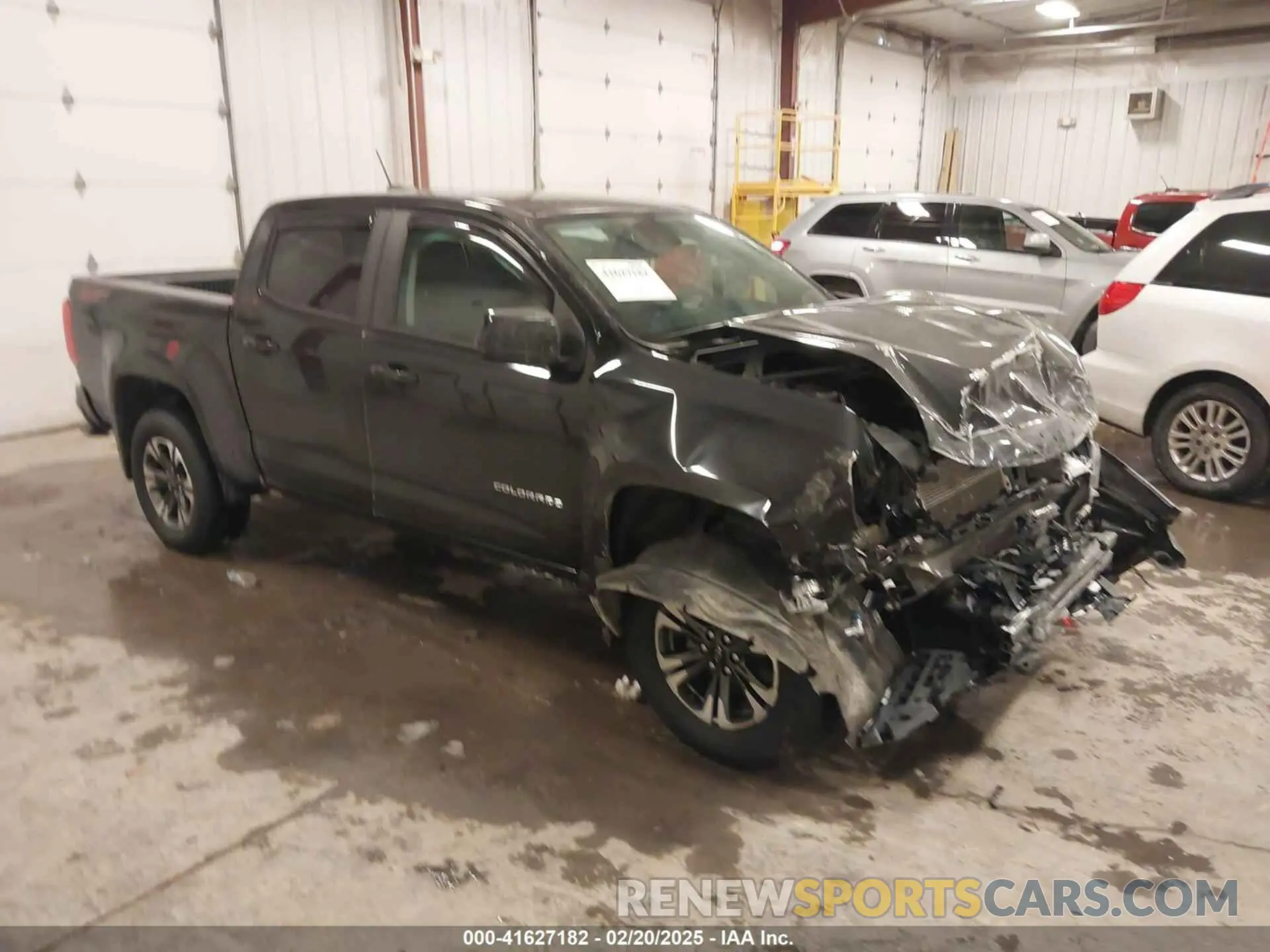 1 Photograph of a damaged car 1GCGTDEN6M1284588 CHEVROLET COLORADO 2021