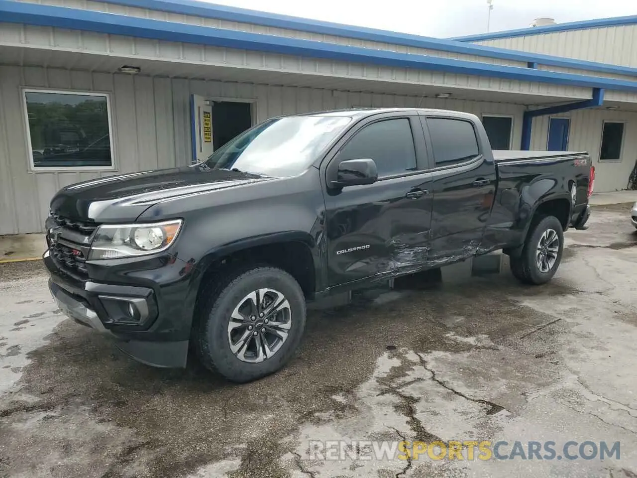 1 Photograph of a damaged car 1GCGTDEN8M1245226 CHEVROLET COLORADO 2021
