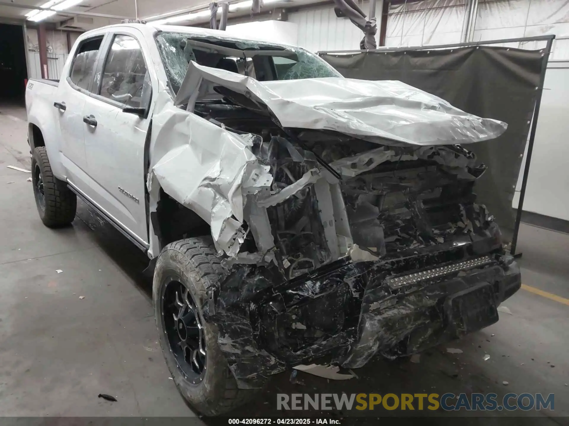 1 Photograph of a damaged car 1GCGTDENXM1114914 CHEVROLET COLORADO 2021