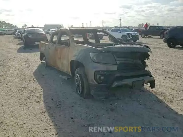 10 Photograph of a damaged car 1GCGTDENXM1168262 CHEVROLET COLORADO 2021