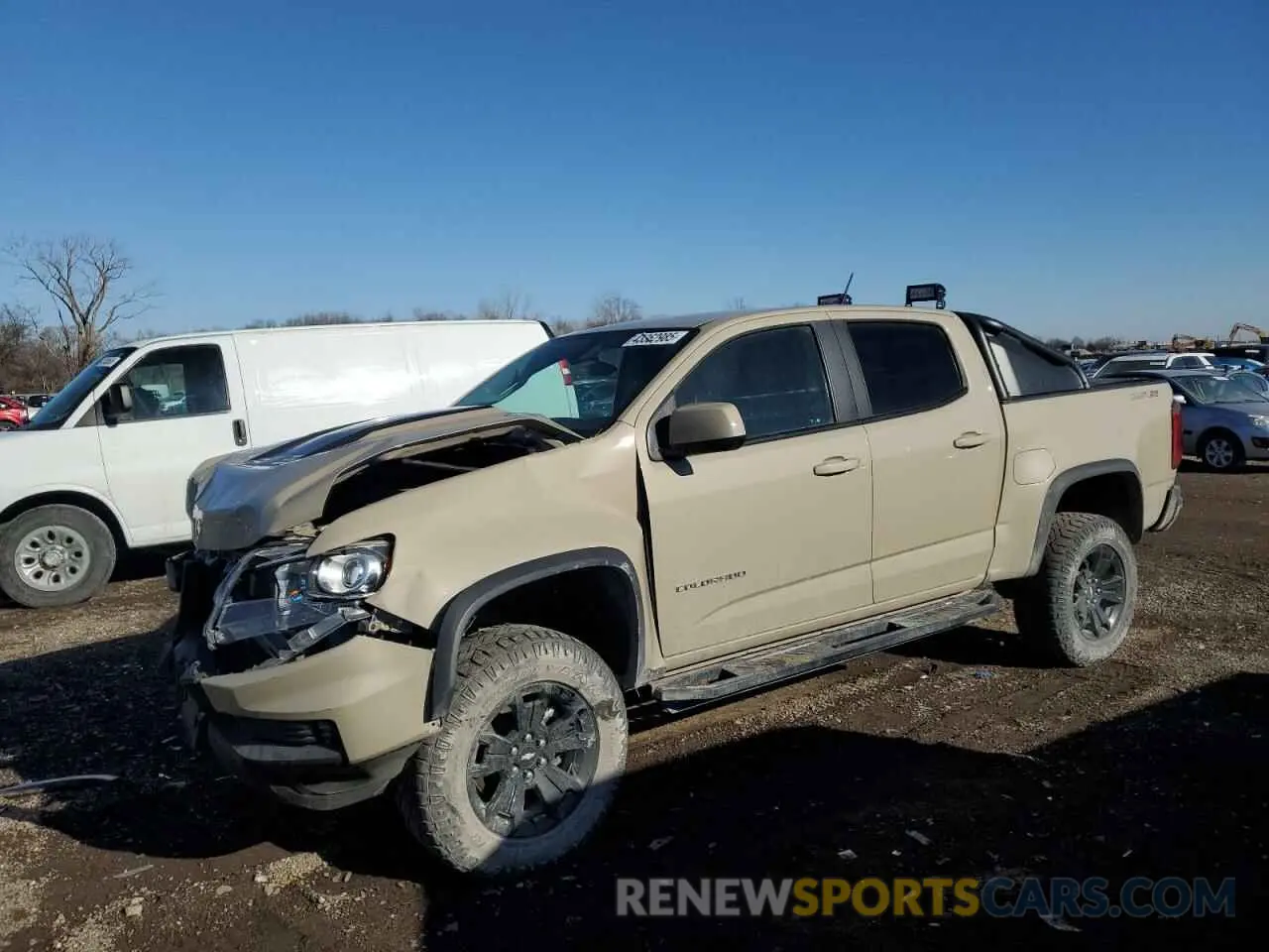 1 Photograph of a damaged car 1GCGTEEN2M1131888 CHEVROLET COLORADO 2021