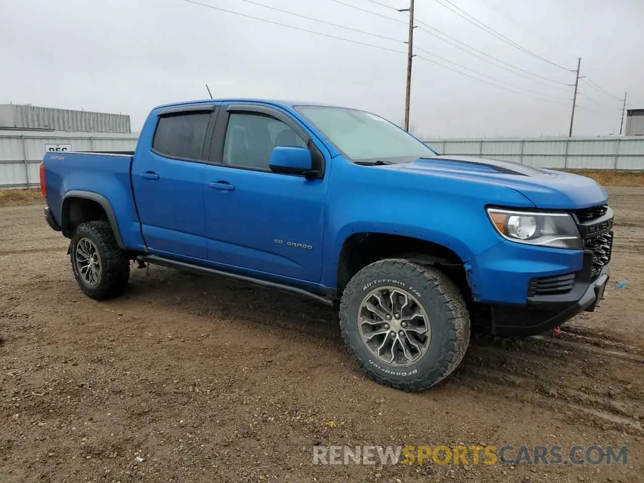 4 Photograph of a damaged car 1GCGTEENXM1223198 CHEVROLET COLORADO 2021