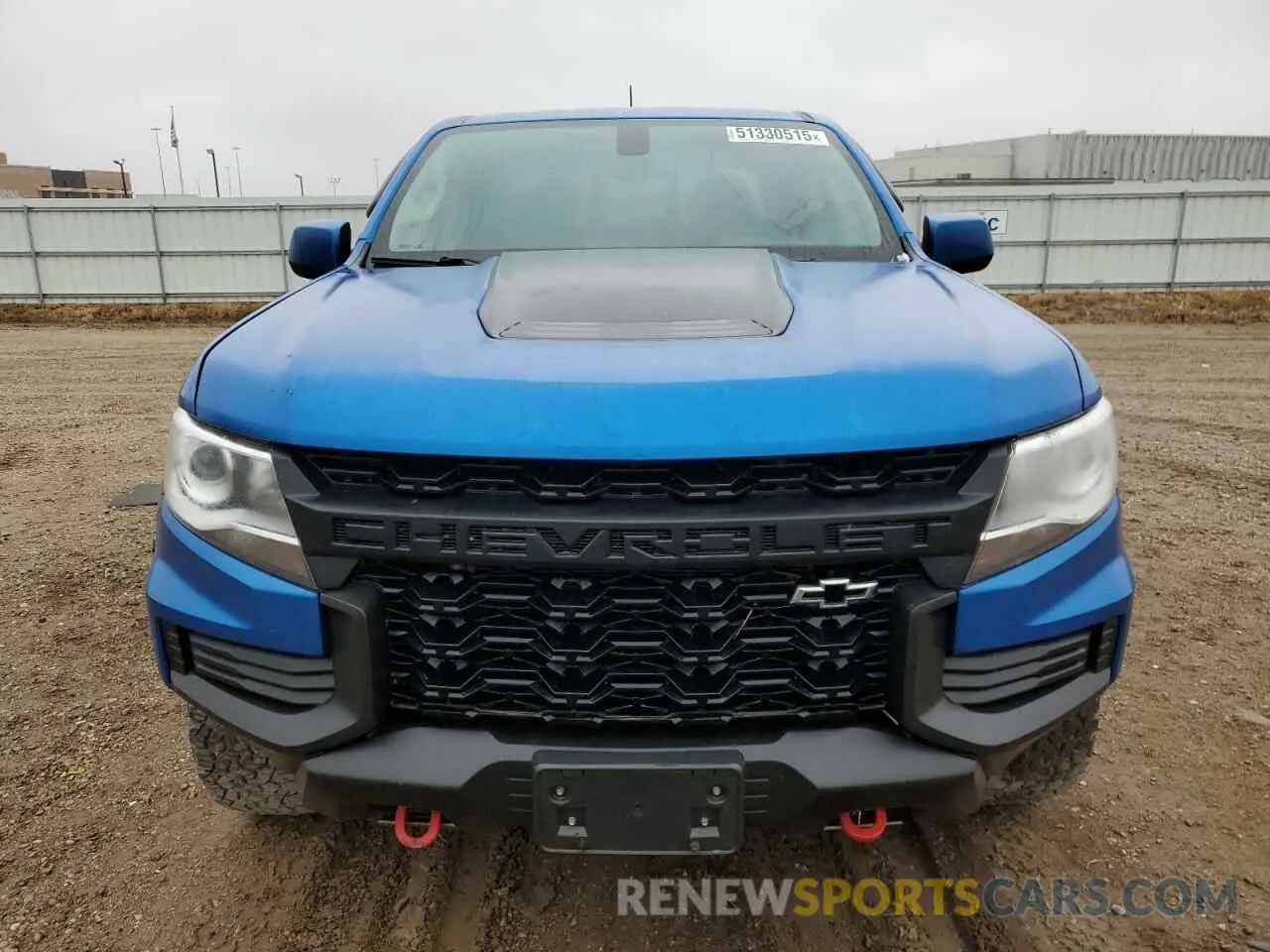 5 Photograph of a damaged car 1GCGTEENXM1223198 CHEVROLET COLORADO 2021