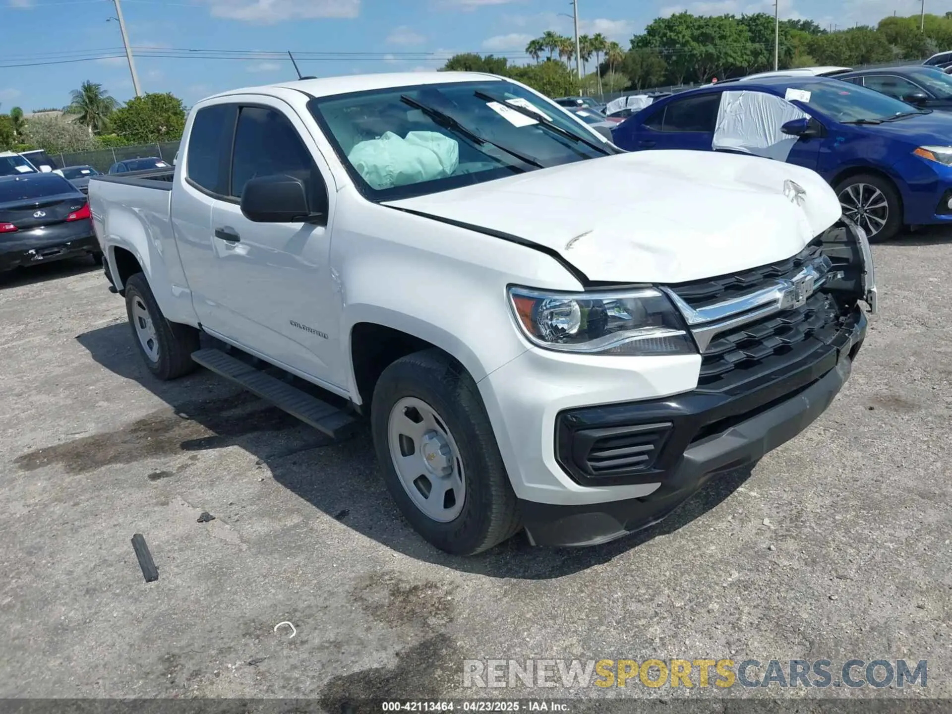 1 Photograph of a damaged car 1GCHSBEA0M1292100 CHEVROLET COLORADO 2021