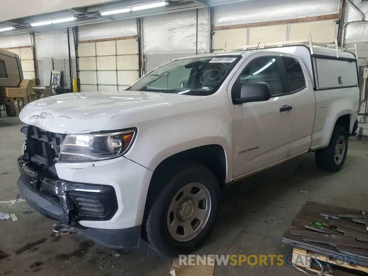 1 Photograph of a damaged car 1GCHSBEA3M1208349 CHEVROLET COLORADO 2021