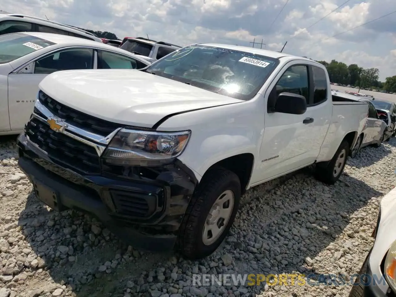 1 Photograph of a damaged car 1GCHSBEA5M1123934 CHEVROLET COLORADO 2021