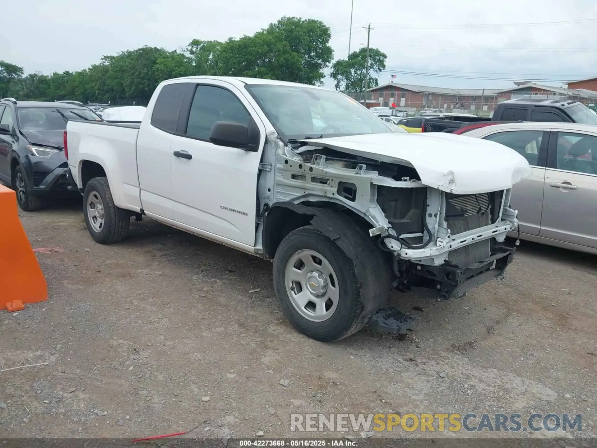 1 Photograph of a damaged car 1GCHSBEA6M1105491 CHEVROLET COLORADO 2021