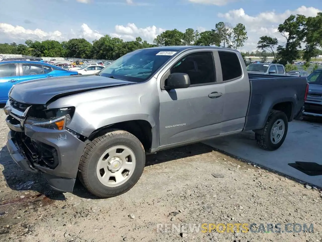 1 Photograph of a damaged car 1GCHSBEA7M1127516 CHEVROLET COLORADO 2021