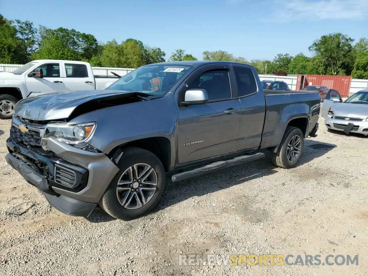 1 Photograph of a damaged car 1GCHSBEA7M1167093 CHEVROLET COLORADO 2021