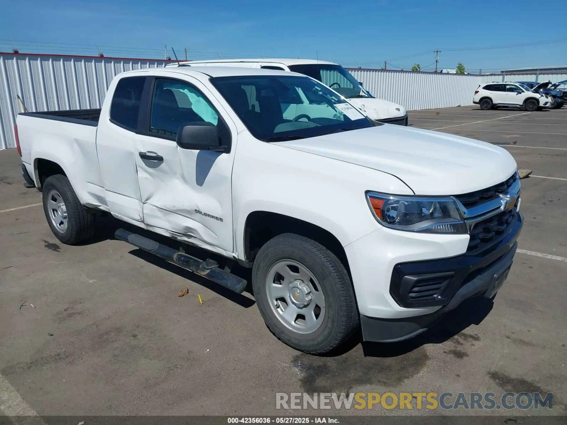 1 Photograph of a damaged car 1GCHSBEA8M1194688 CHEVROLET COLORADO 2021