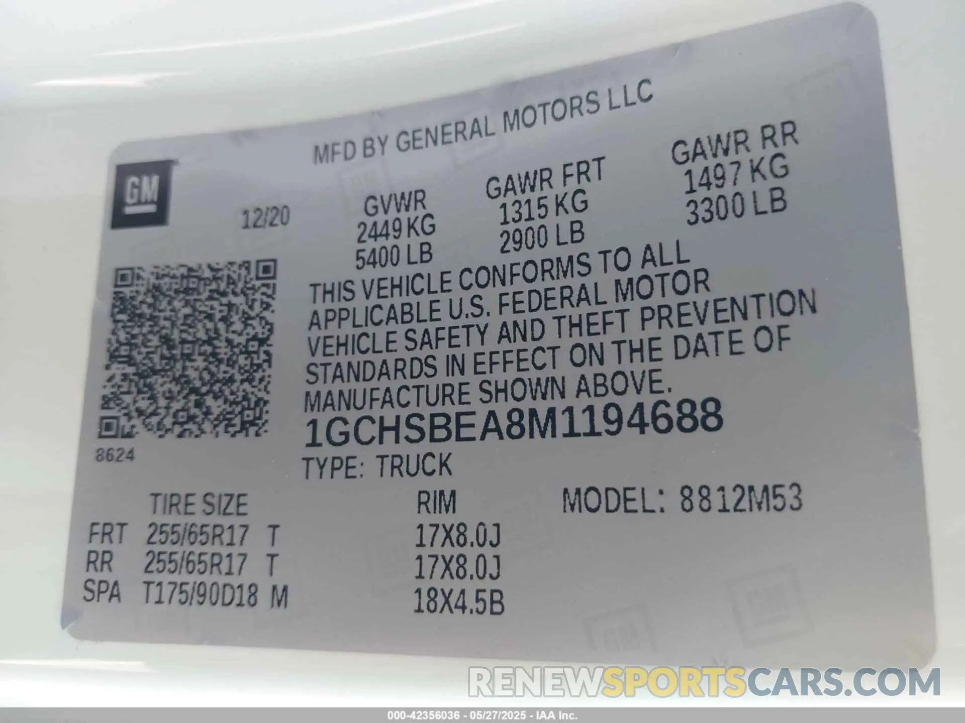 9 Photograph of a damaged car 1GCHSBEA8M1194688 CHEVROLET COLORADO 2021