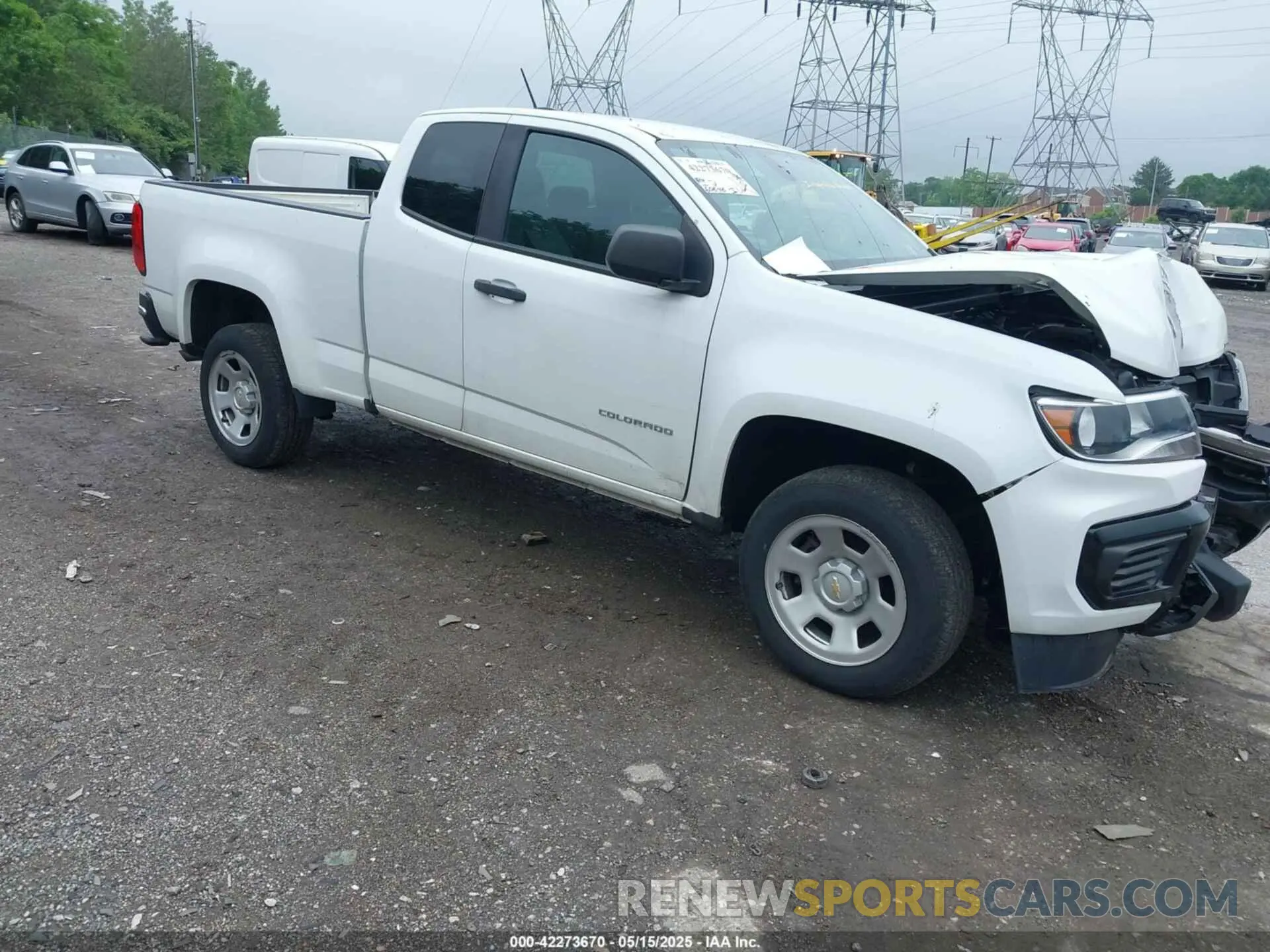 1 Photograph of a damaged car 1GCHSBEA9M1104836 CHEVROLET COLORADO 2021