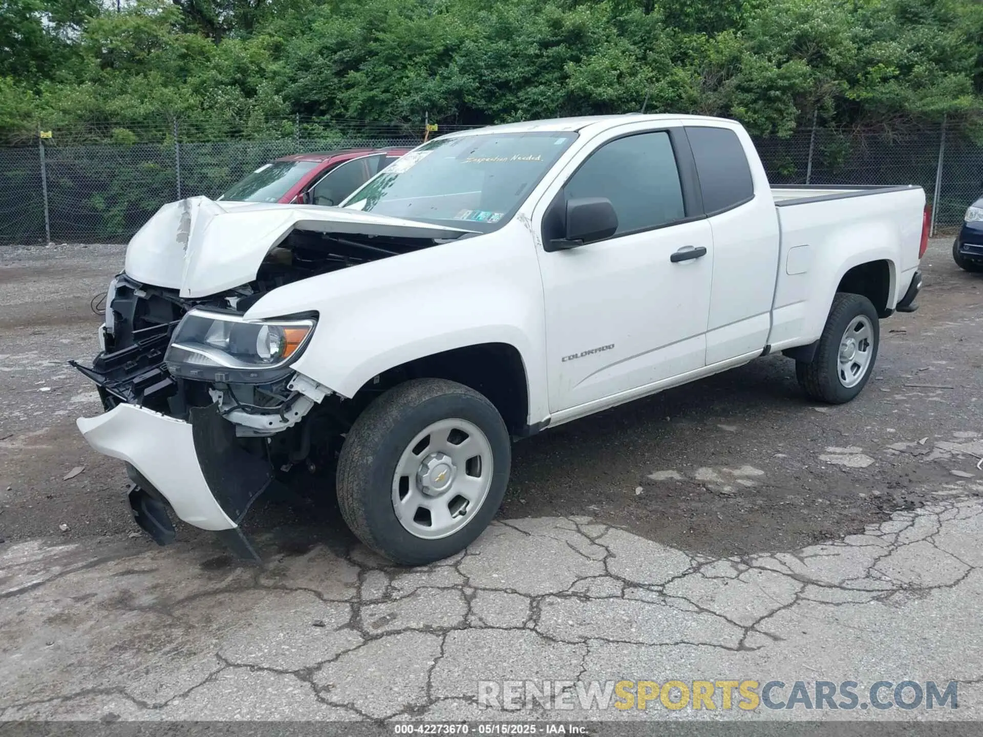 2 Photograph of a damaged car 1GCHSBEA9M1104836 CHEVROLET COLORADO 2021